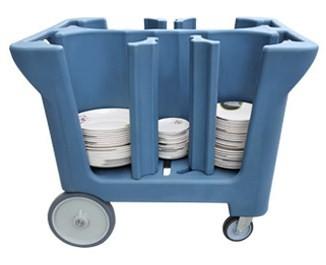 China NSF Mobile Dish Caddy Cart With Divider Dual Handles for sale