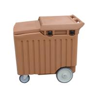 Chine 110 litres de poubelle portative en plastique de glace sur des roues pour le service de boisson et de repas à vendre