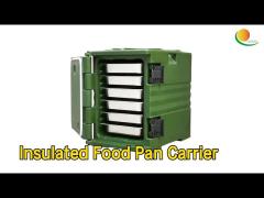 Military Insulated Food Pan Carrier 90L Cold / Hot Seamless Green