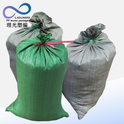 China Moisture Proof Sand Plastic Bag 25kg Packaging Polypropylene Bags 20kg Plastic Packing Bag for sale