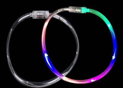 China Battery Powered Led Flashing Necklace Multicolor Blinking Led Tube Necklace for sale