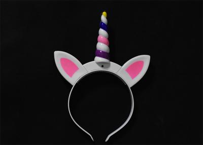 China Unicorn Horn Light Up Headbands Blinking Flashing Christmas Headband for sale