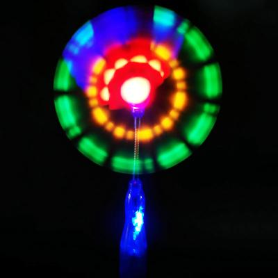 China Transparent Plastic Flashing Windmill Toy Flashing Light Novelties For Festival for sale