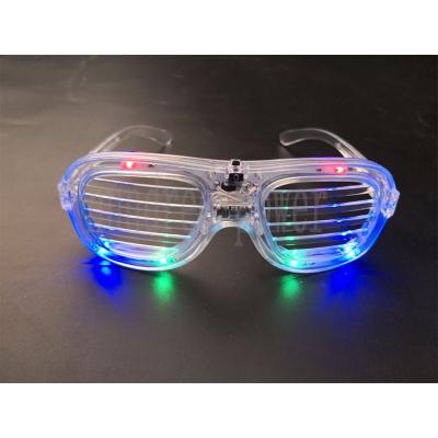 China Fashion Led Flashing Glasses 6 Led Cool Glow In The Dark Glasses For Decoration for sale