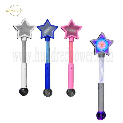 China Magic Sparkling  Light Up Wand Toy 43.5CM Flashing Princess Wand For Christmas for sale