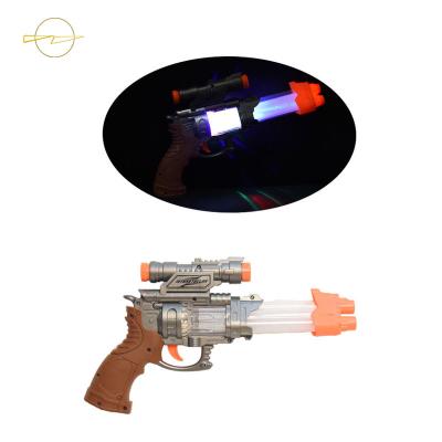 China Battery Operated Sound Light Up Toy Gun Weapon 3 LEDs  Cute Appearance for sale