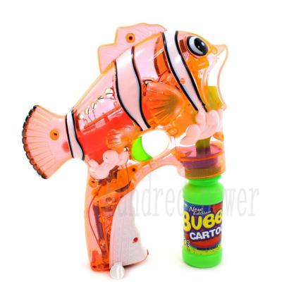 China Outdoor Boys Girls Bubble Blowing Fish Toy Customized Color 31.5×18 Cm for sale