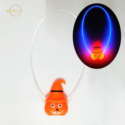 China Commercial Pumpkin HatJack Led Flashing Necklace Feistival Decoration for sale