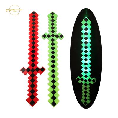 China Popular Mosaic Plastic Flashing Sword Toy 6 LEDs  59 × 14 CM With Sound for sale