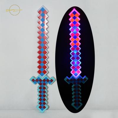 China Popular Minecraft Light Up Sword 6 LEDs Small Minecraft Toys For Kids for sale