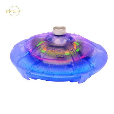 China UFO Flashing Led Spinning Top /  Popular Light Up Musical Spinning Top for sale