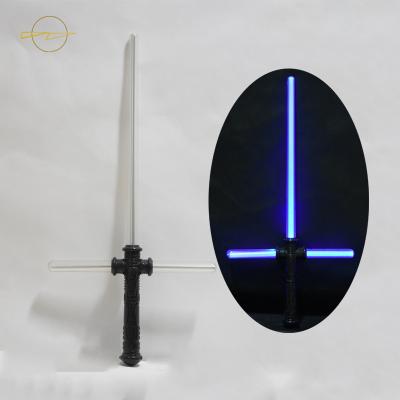 China Classical Black Cross Flashing Sword Toy With Sound Kids Favor Self - Lock Switch for sale