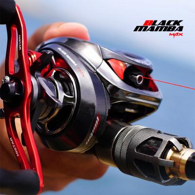 China HISTAR 6.5:1 High Ratio Rig 8kg Long Drag Magnetic Braking BB Baitcasting Black Mamba MAX Fishing Reel Black Mamba Max Power 8+1 for sale