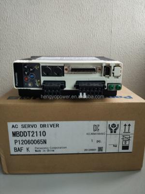 China Industrial Automation Panasonic MINAS A4 Series AC Servo Amplifier MBDDT2110 Servo Driver for sale