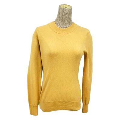 China Anti-wrinkle Dilly Fashion Cashmere Sweater Solid Color Fashion Pure Cashmere Sweater For Women for sale