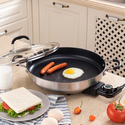 China 2022 Classic Multifunctional Electric Frying Pan Around The Bottom Electric Frying Pan 30*4.5CM for sale