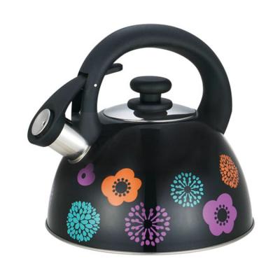 China Viable High Quality Home Kitchen Teapot Stainless Steel Whistling Kettle With Color Painting for sale