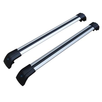 China Install 120 cm Length Camping Bar Steel Universal Outdoor Car Cross Bar Adjustable Car Roof Rack Basket For Toyota Tacoma Side Step for sale