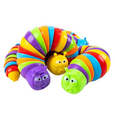 China 2020 Hot Selling Ingot MODEL 3d Printed Rainbow Finger Ingot Ingot Sensory Articulated Stretch Toy Wriggly Person Ingot for sale