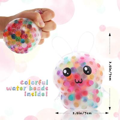 China Rabbit MODEL TPR Stress Reliever Balls Filled With Water Beads, Easter Kids Adults Bunny Stress Balls Toy For for sale