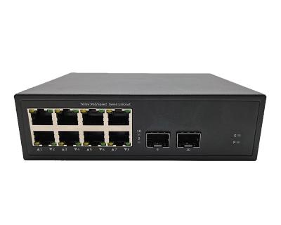 China 8*10/100/1000Base-T Non-managementManaged 2*1G SFP+ Ethernet Switch JH-S6010G-2GX8GT for sale