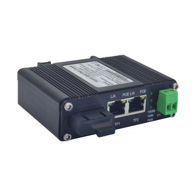 China Factory Wholesale 1 Sc Indoor & Outdoor Port 100base + Gigabit 60w 2km Multimode Industrial Poe Ethernet Media Port 10/100base-t Fast Converter 2 for sale