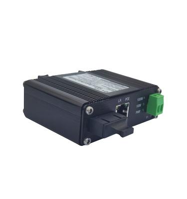 China 12-48v indoor and outdoor dc input mini 10/100m single mode 20km SC port industrial fiber optic fiber media converter with cheap price for sale