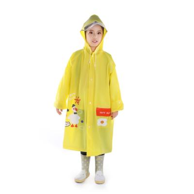 China Factory Direct Supplier Cute Custom Logo Printing Optional Colorful Children's Raincoat for sale