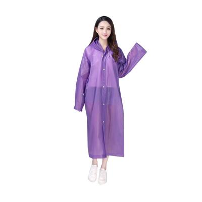 China 2022 New Characteristic Fashion Adult Raincoat EVA PVC Raincoat Transparent Plastic Women Poncho Raincoat for sale