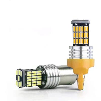 China Emergency Light Car Led Bulb 45SMD 1156 BA15S BAU15S T20 7440 Automobile Signal Light for sale