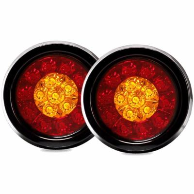 China ABS DC12V 24V Truck Led 16Leds Truck Tail Brake Light Truck Tail Light Turn Signal Light for sale