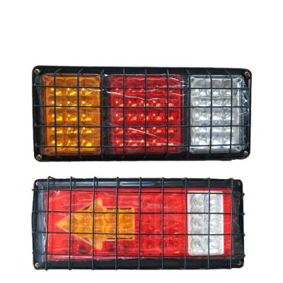 China DC24V LED Truck Trailer Tail Bulb Light with Metal Frame Protection LED Tail Light for sale