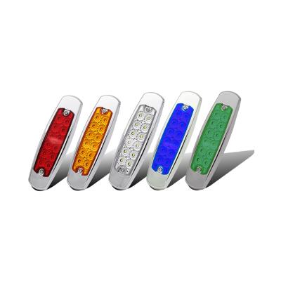 China 12leds Red Blue Green Yellow White Led Truck Side Light Warning Light 12leds LED Tail Light for sale