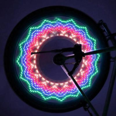 China new pattern bicycle light bike wheel spoke led light 32 patterns programmable HPBW-007 for sale