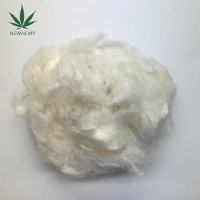 China Eco-friendly Anti-bacteria Bleached White Hemp Fiber 100% Raw White For Strong Durable Hemp Spin Blend Dye Weaving Fibers for sale