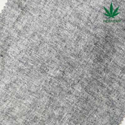 China Sustainable Hemp Fabric Organic 54%hemp 44%organic cotton2%spandex Yarn Dyed for sale