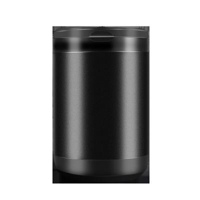 China Large Aluminum Alloy Car Cup Unique Black Cigarette Holder Portable Durable Around Vehicle Mounted Ashtray for sale