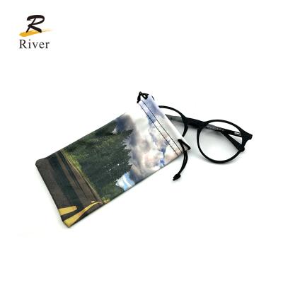 China wholesale logo printed Microfiber Glass Cleaning Cloth Handheld Glass Key Chain Remover R-07-8 for sale