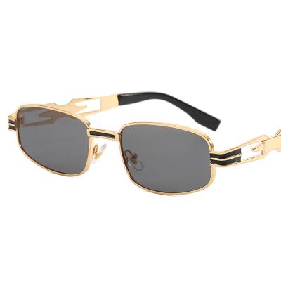 China 2022 New Fashion Sunglasses Punk Personality Small Frame Cavity Metal Steampunk Sunglasses Street Shooting Personality Glasses for sale