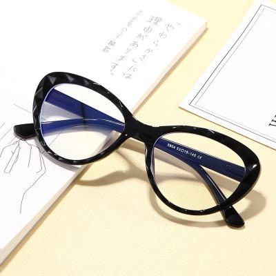 China anti-blue glasses 2020 new fashion popular anti-blue ray flat glass female multi faceted crystal glass frame glasses spring frame for sale