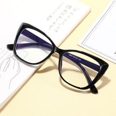 China cat eye glasses Anti-blue Glass Frames Anti-UV Glasses Spring Legs Frame Hot Sell Optical Blue Light Comfortable Border for sale