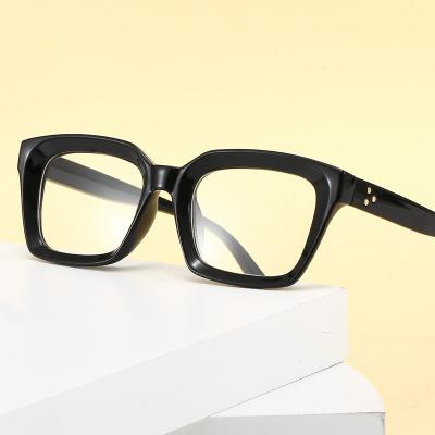 China Anti-blue glasses 2020 high quality square fashion black glass frame unisex classic men women plastic glasses frames for sale