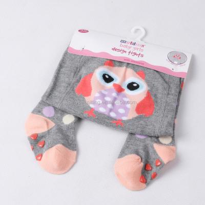 China Baby antibacterial cotton design fashion anti-slip tights for sale