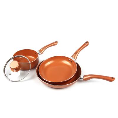 China Sustainable 3 Pcs Cookware Set Pots And Pans Non Stick Kitchen Camping Cookware Sets Cooking Pot for sale