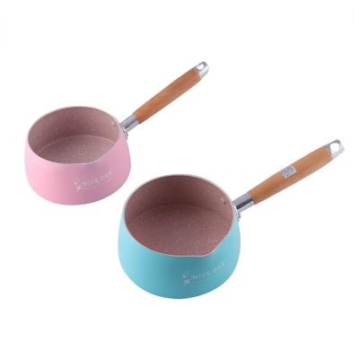 China Kitchemware Home Sustainable 2pcs Stick Non Cooking Milk Pot Cookware Set for sale