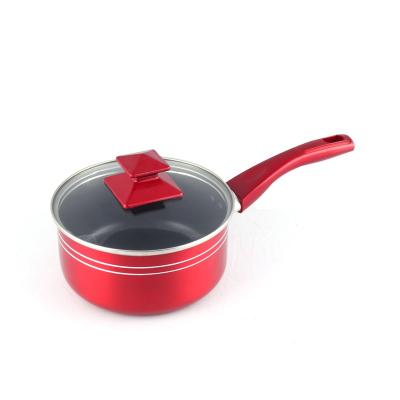 China Viable 2.5 Quart Sauce Pan With Lid Nonstick Small Soup Pot Induction Milk Pots for sale