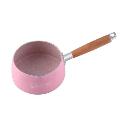 China Sustainable Color Snow Pan Aluminum Milk Pan Non-Stick Pan for sale