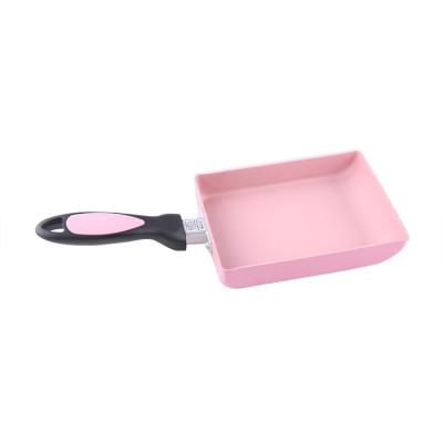 China Mini Viable Aluminum Flat Square Omelet Tamagoyaki Egg Frying Pan Non Stick Non Stick Oil Free for sale