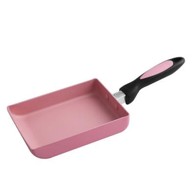 China Sustainable Egg Omelette Pan, Japanese Tamagoyaki Egg Pan Non-Stick Small Frying Pan With Anti Scalding Handle for sale