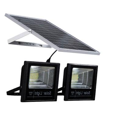 China Two Heads Two Outdoor Solar Powered Ip65 60W LED Solar Powered Flood Light for sale